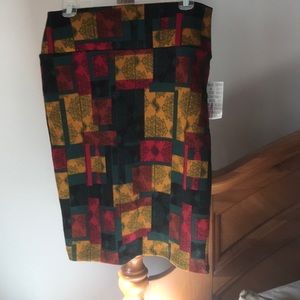 LuLaRoe  Fall  Autumn Colors Cassie Skirt Size Medium New with Tags